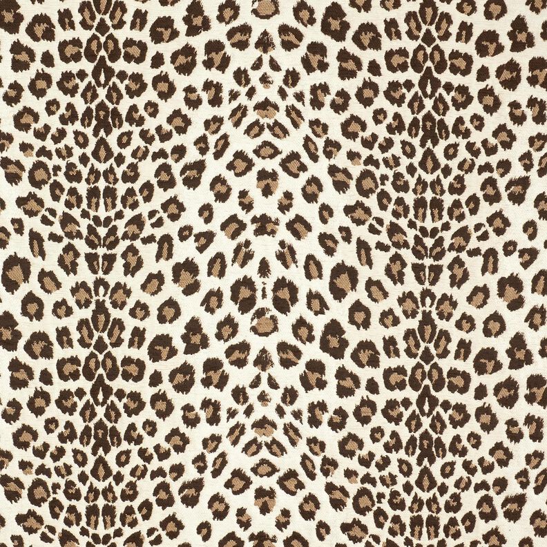 Bekledingsstof Jacquard Luipaard – creme/anemoon, image number 1