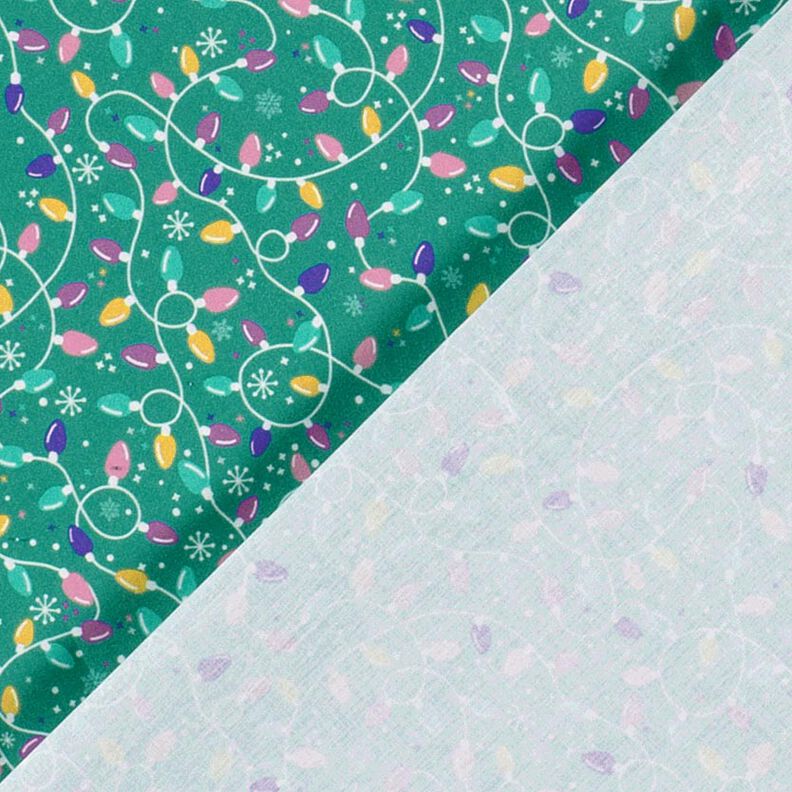 Katoenen stof Popeline Lichtsnoer – eucalyptus/lavendel, image number 4