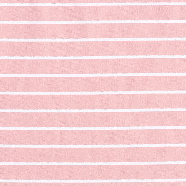 Viscose stretch met glitterstrepen – roze/wit,  image number 1