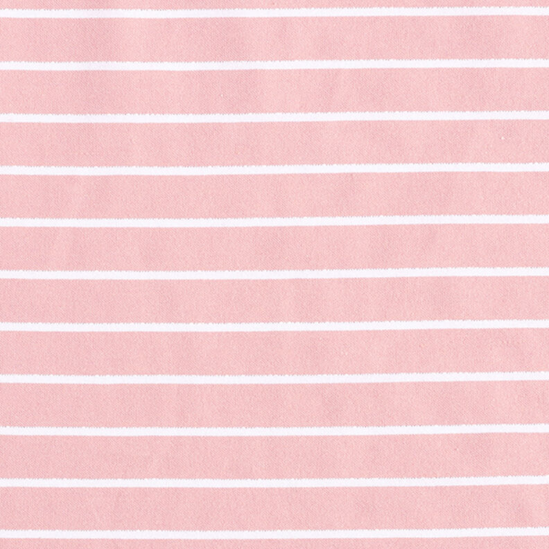 Viscose stretch met glitterstrepen – roze/wit,  image number 1