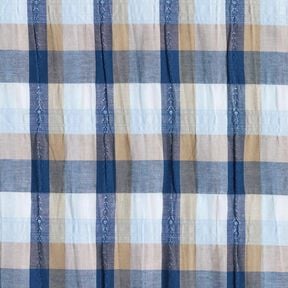 Katoenmix crashed kleurrijke ruiten – blauw, 