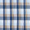 Katoenmix crashed kleurrijke ruiten – blauw,  thumbnail number 1