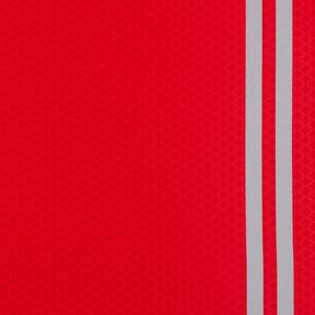 French Terry sommersweat Borduurstof Spoedarts zijn – rood/zilvergrijs, 