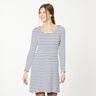 Katoenjersey smalle en brede strepen – wit/marineblauw,  thumbnail number 7