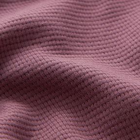 Mini Katoenen wafel jersey effen – aubergine, 