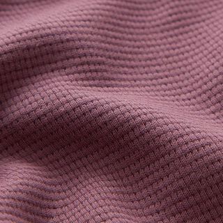 Mini Katoenen wafel jersey effen – aubergine, 