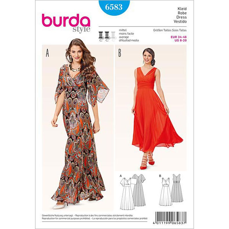 Jurk, Burda 6583,  image number 1