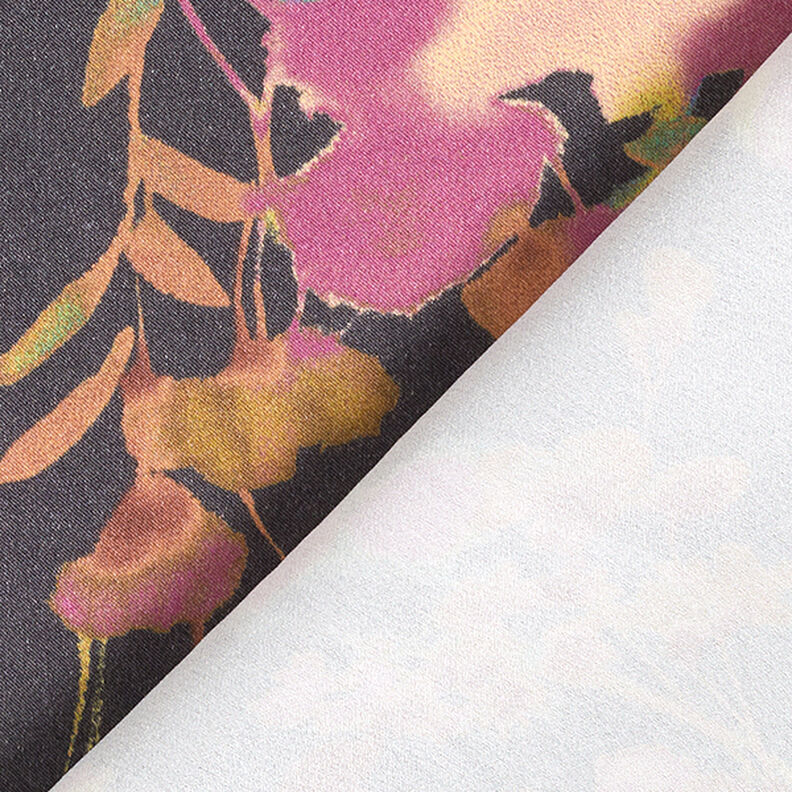 Viscosemix aquarel bloemen – zwart blauw, image number 4