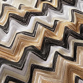 Tule Zigzag – lichtbruin/zwart, 