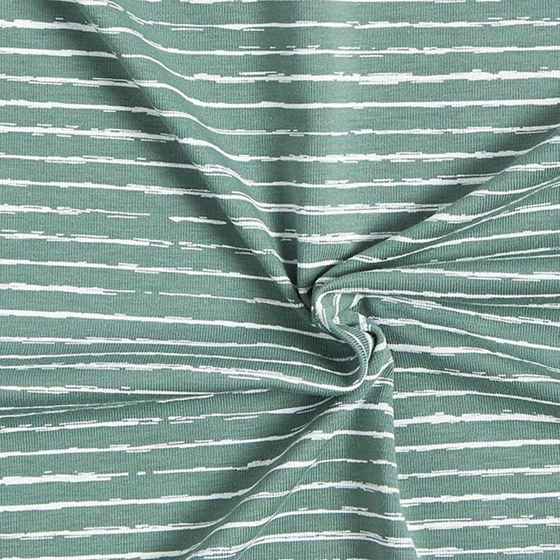 Katoenjersey Skribbel-strepen – riet,  image number 3