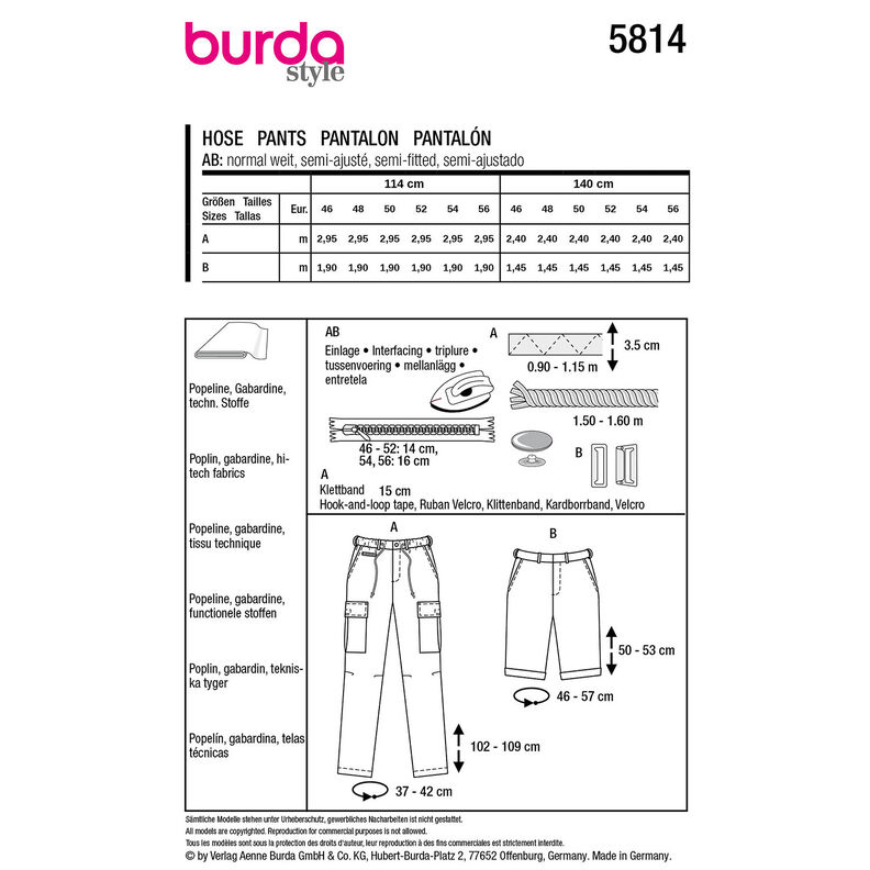 Broek | Burda 5814 | 46-56,  image number 9