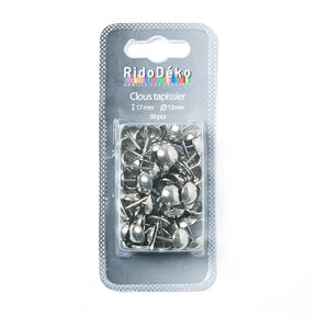 Bekledingsnietjes [ 17 mm | 50 Stk.] - zilver metalen, 