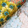 Gecoate katoen Bloemenzee – oceaanblauw/terracotta,  thumbnail number 5
