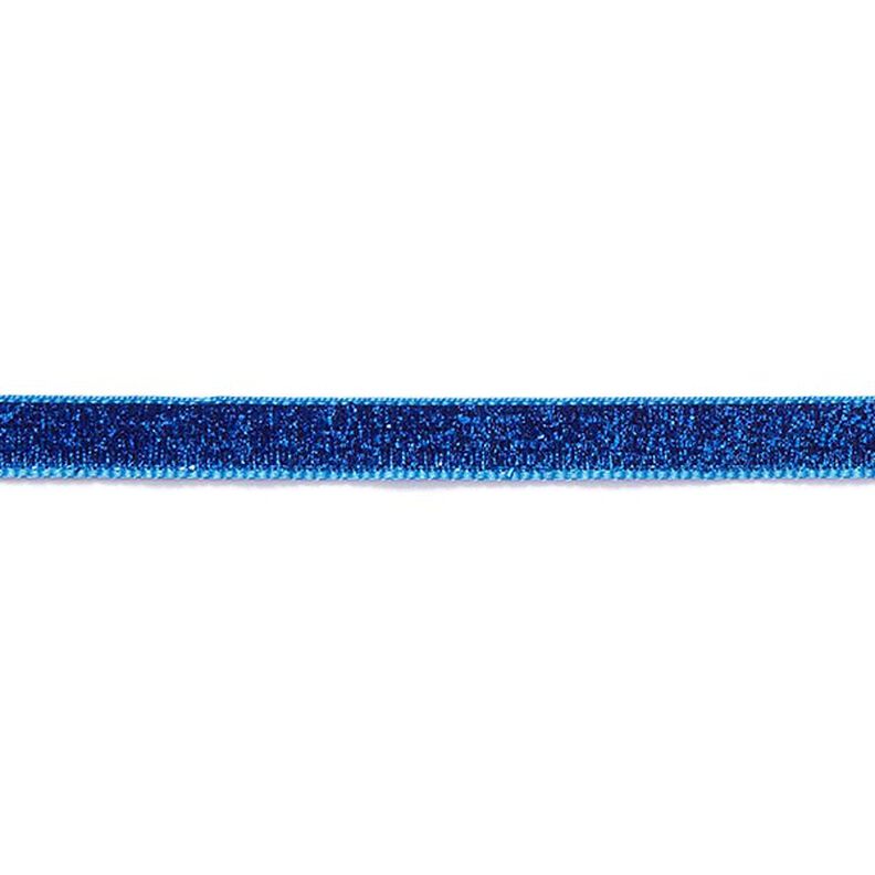 Fluweelband Effen Metallic [10 mm] – koningsblauw,  image number 2