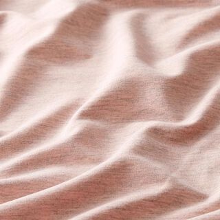 French Terry fijn melange – roze/grijs, 