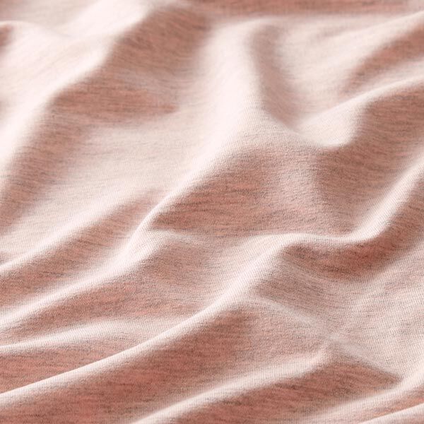 French Terry fijn melange – roze/grijs,  image number 2