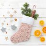 Katoenen stof Cretonne grafische kerstmotieven – natuur/karmijnrood,  thumbnail number 5