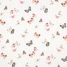 Mousseline/dubbel gehaakte stoffen mooie vlinders Digitaal printen | Poppy Fabrics – ivoor/perzik,  thumbnail number 1