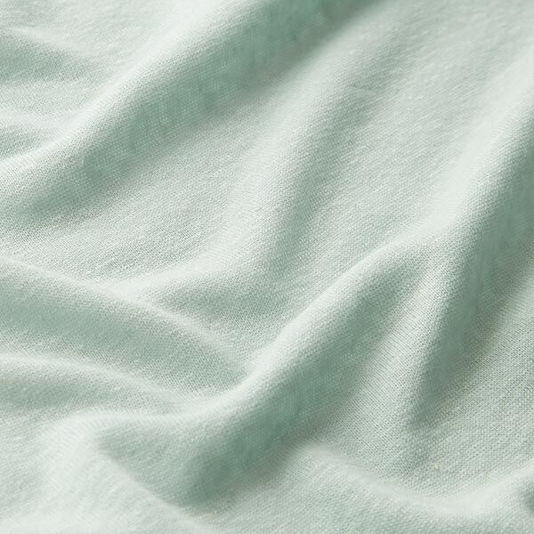 Jersey linnen-viscosemix effen – pastelgroen, image number 2