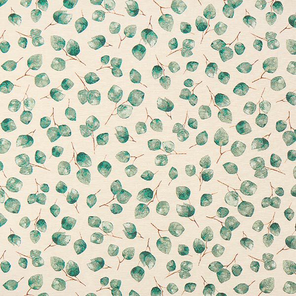 Decostof Gobelin Eucalyptus – lichtbeige/groen, image number 1