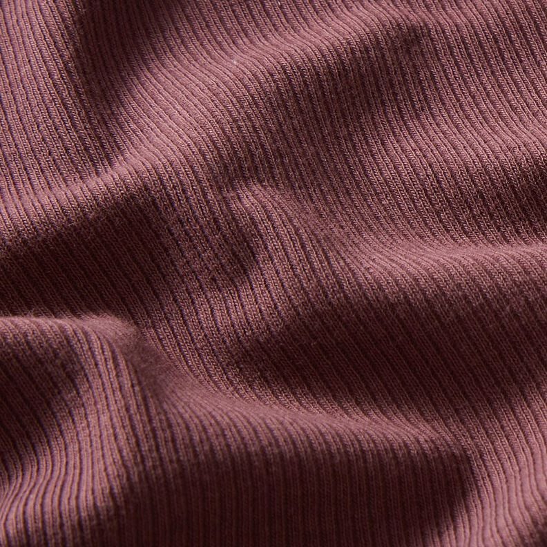 Ribjersey fijne 2-1-1-1 ribbels – aubergine,  image number 2