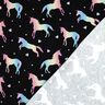 Katoenjersey Regenboog eenhoorns Digitaal printen | Poppy Fabrics – zwart,  thumbnail number 4