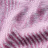 Boordstof Rondgebreide smalle strepen – roodlila/wit,  thumbnail number 2