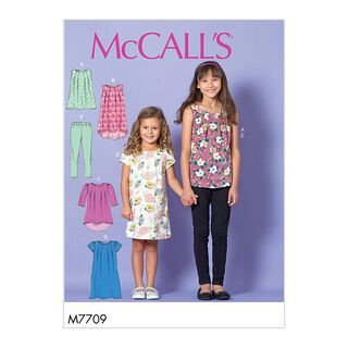 Kindertop | jurk | leggings, McCalls 7709 | 128 - 152, 