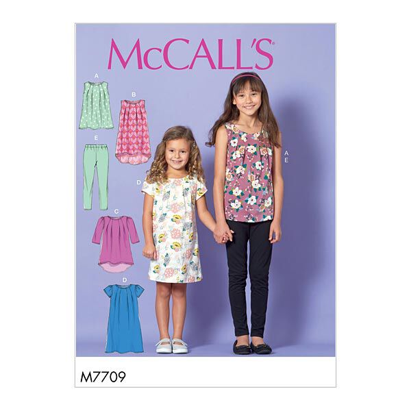 Kindertop | jurk | leggings, McCalls 7709 | 128 - 152, image number 1