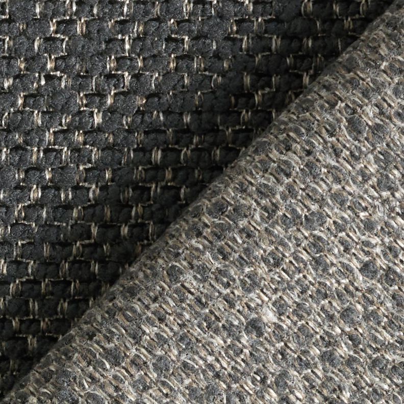 Outdoorstof Bouclé-look – anthraciet,  image number 4