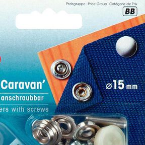 Drukknopen yacht en caravan [Ø 15 mm] - zilver metalen| Prym, 
