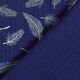 GOTS Mousseline/dubbel gehaakte stoffen Veren | Tula – marineblauw,  thumbnail number 4