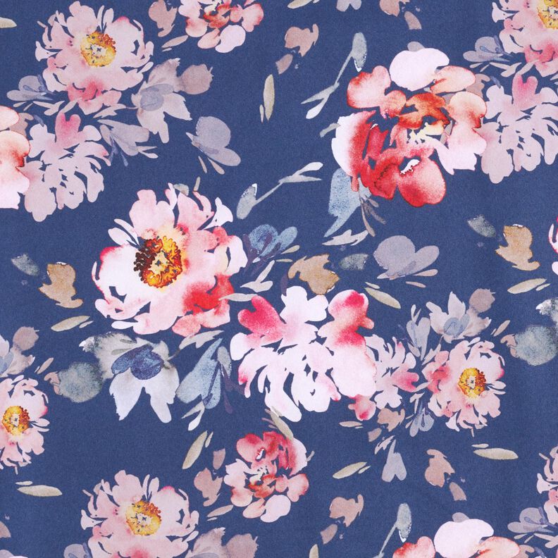 Softshell Bloemen – indigo/roze,  image number 1