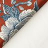 Decoratiefluweel elegante bloemen – terracotta,  thumbnail number 5