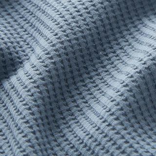 Katoenen wafel jersey effen – jeansblauw, 