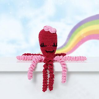 Haakset octopus Rose – roze/bordeauxrood, 