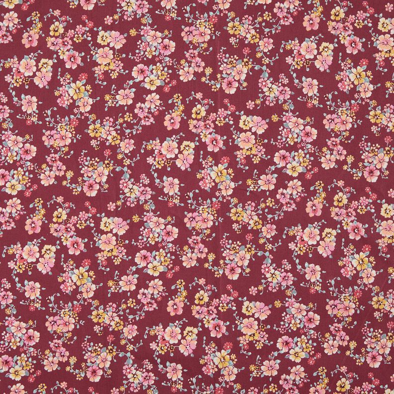 Gecoate katoen romantische bloemen – kaasjeskruid,  image number 1