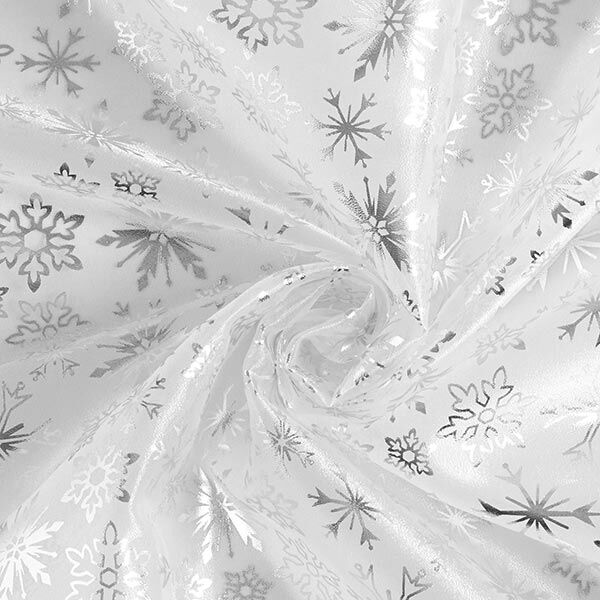 Organza sneeuwvlokken – wit,  image number 4