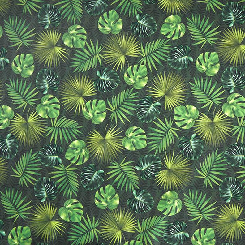 Outdoorstof Canvas palmbladeren – olijf,  image number 1