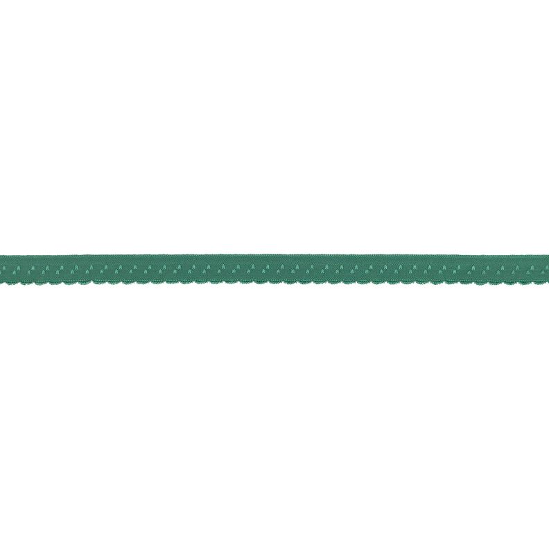 Elastische boordstrook Kant [12 mm] – jeneverbesgroen,  image number 1