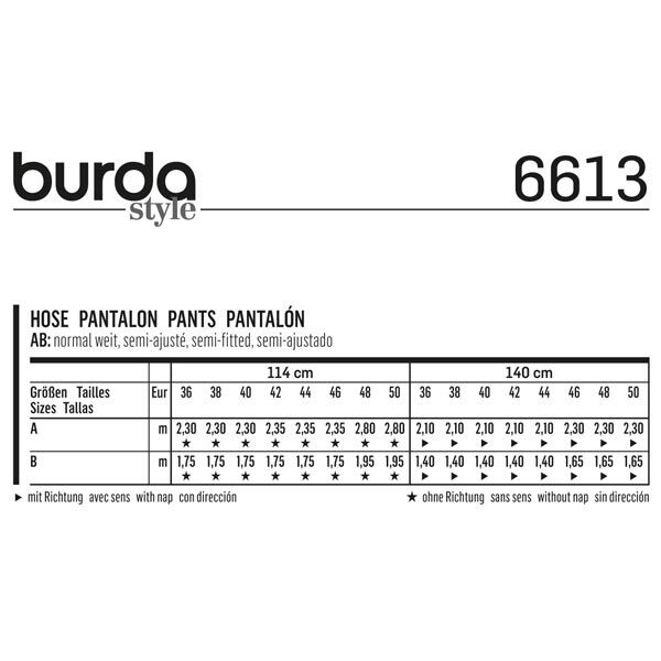 Broek, Burda 6613,  image number 8