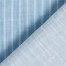 Mousseline/dubbel gehaakte stoffen garengeverfde strepen | Poppy Fabrics – stralend blauw/wit,  thumbnail number 4