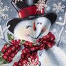 Panel Gobelin Sneeuwman lurex – wit,  thumbnail number 3