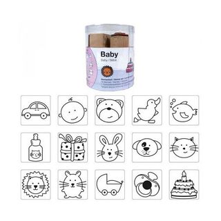 Stempelset Baby, 15 stuks | Rico Design, 