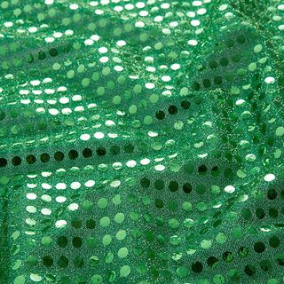 Paillettenstof grote stippen – groen, 