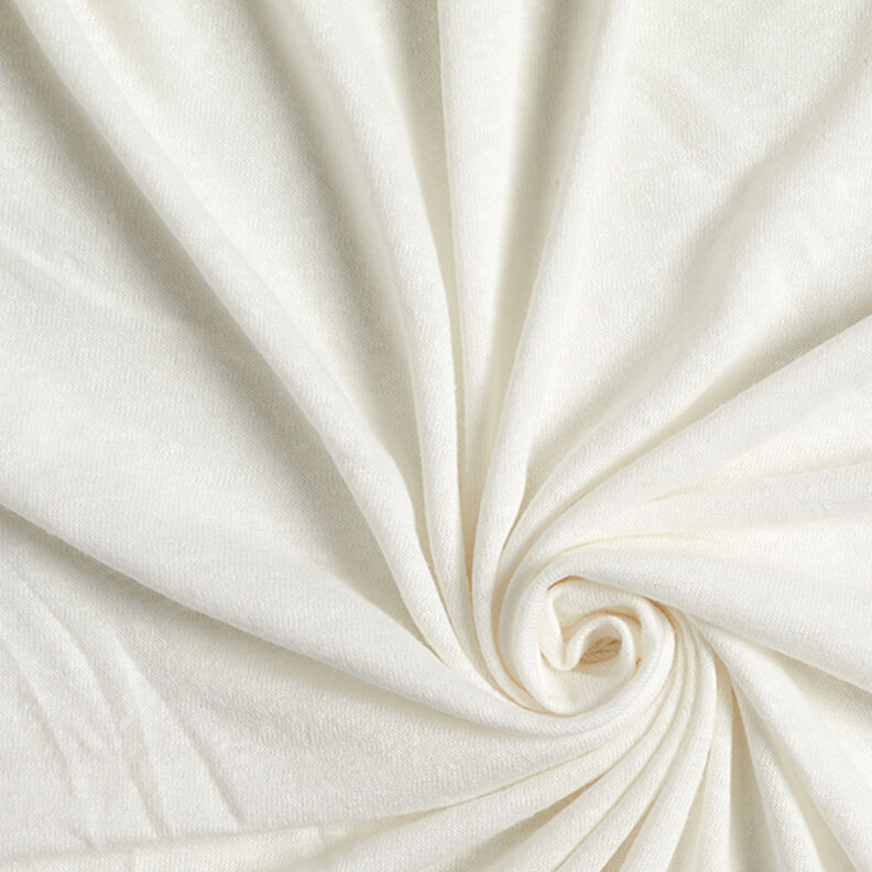 Fijngebreid viscose-linnen-mix – ecru, image number 1