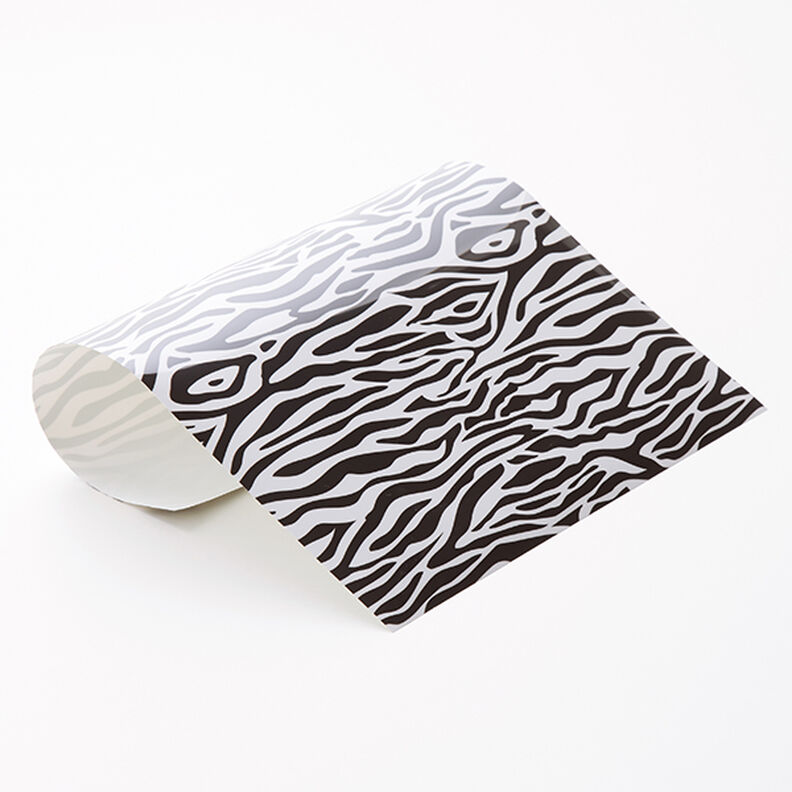 Flexfolie ontwerp zebra Din A4 – zwart/wit,  image number 1