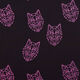 Alpenfleece Origami-wolf  – zwart/neon pink,  thumbnail number 1