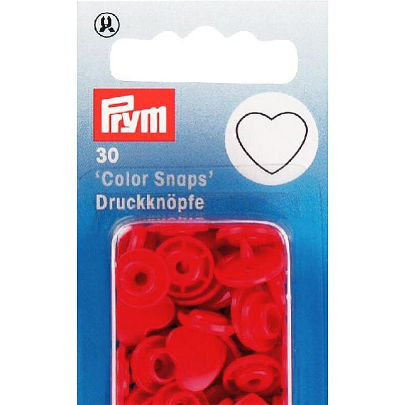 Drukknopen Color Snaps hart 4 - rood| Prym,  image number 3