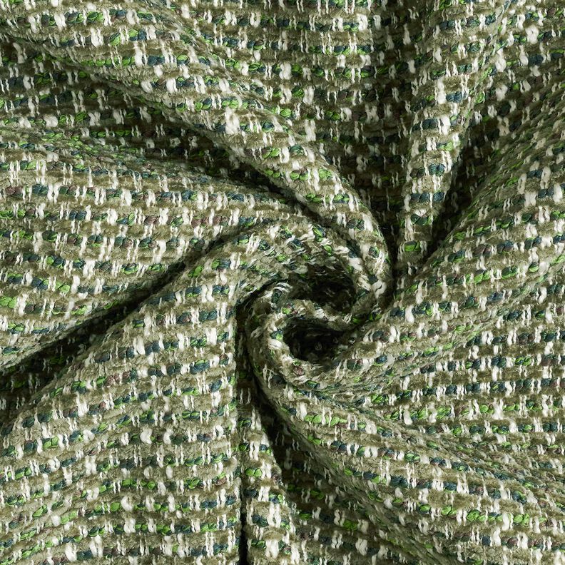 Bekledingsstof kleurrijke bouclé-look – donkergrenen/creme, image number 1